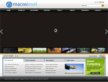 Tablet Screenshot of macrolevel.com